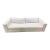 Restoration Hardware White Fabric Sofa For Sale