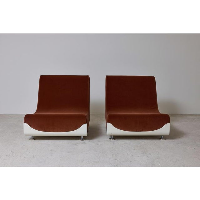 Space Age Italian Lounge Chairs, 1970s, Set of 2 For Sale - Image 3 of 10