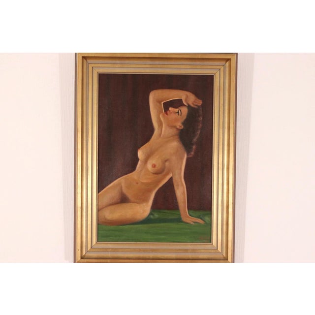 Widell, Sitting Woman, 1954, Oil on Canvas, Framed For Sale - Image 15 of 15