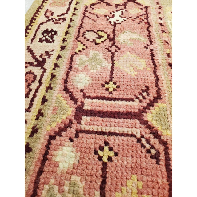 Early 20th Century Early 20th Century Antique Oushak Rug For Sale - Image 5 of 13