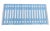 Handmade Cotton Sky Blue and White Striped Runner Rug, Vegetable Dyed Dhurrie Runner -3'x10' For Sale - Image 9 of 10