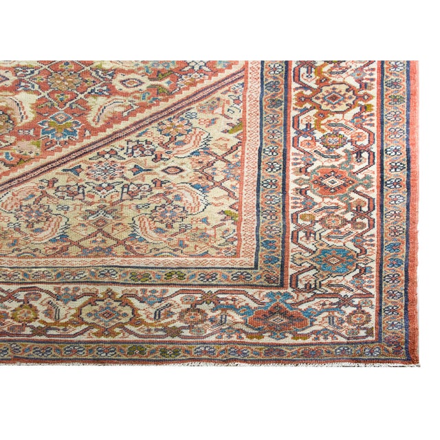 Late 19th Century Persian Mahal Sultanabad Rug For Sale - Image 13 of 15