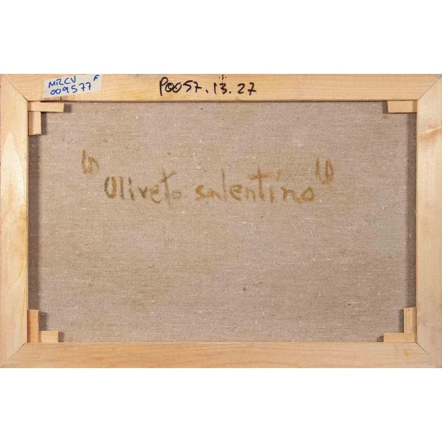 Pino Romanò, Olive Grove in Salento, Oil Painting, 1990s For Sale - Image 4 of 5