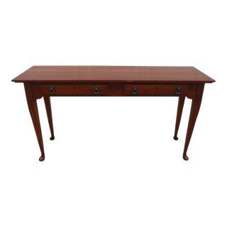 Cherry Two Drawer Sofa Table For Sale
