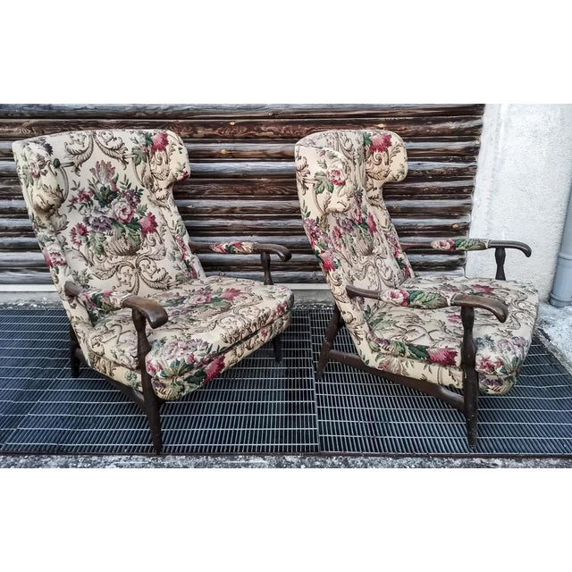 Set of Floral Armchairs For Sale - Image 14 of 17