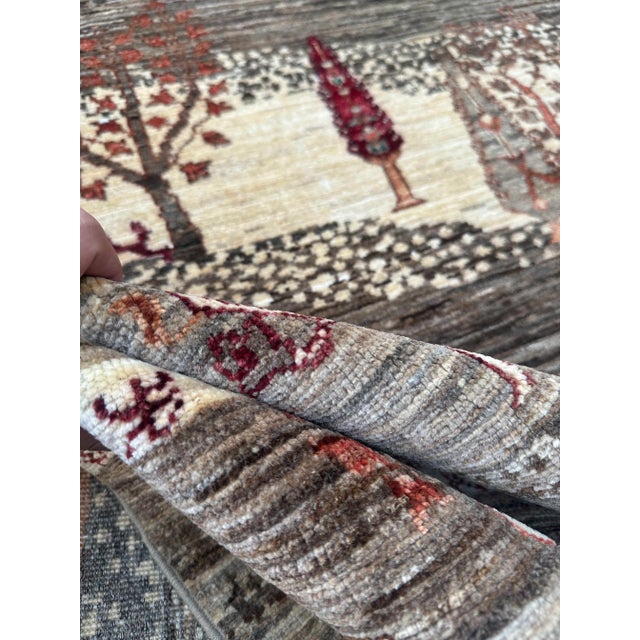Vintage Persian Gabbeh Wool Landscape Rug – 152x200 Cm For Sale - Image 10 of 18