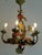 Italian Metal Grapes and Leaves Five-Light Chandelier, 1950s For Sale - Image 8 of 14