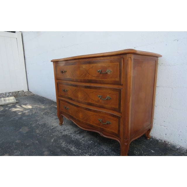 French Serpentine Inlay Dresser For Sale - Image 9 of 13