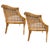 Mid 20th Century Frech Country Caned Accent Chairs For Sale - Image 5 of 7