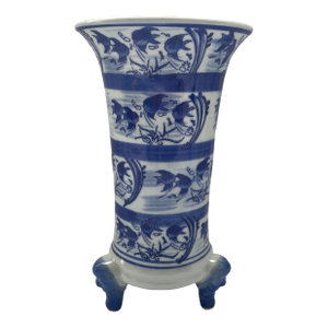 Vintage Chinoiserie Koi Vase