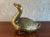 Vintage Colonial Williamsburg Style Lacquered Brass Goose For Sale - Image 10 of 12