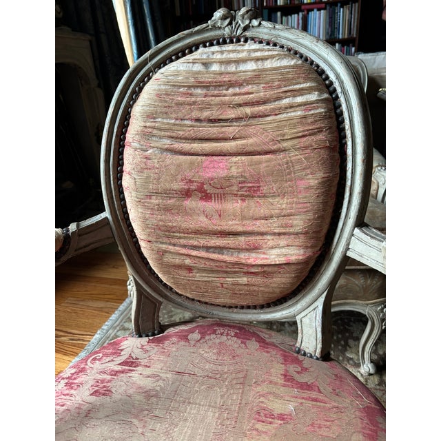 Early 19th Century Antique Louis XVI Fauteuil or Armchair For Sale - Image 5 of 13