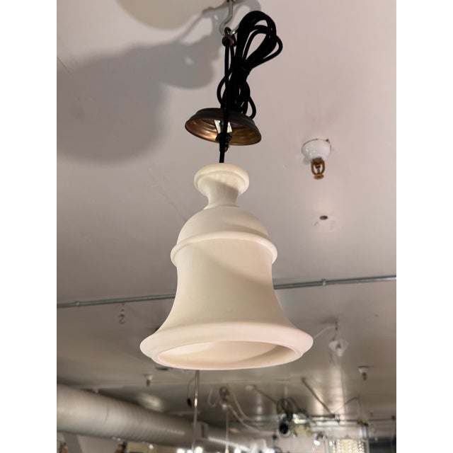 Pottery Barn Pottery Barn Noah Bell Pendant Light For Sale - Image 4 of 12