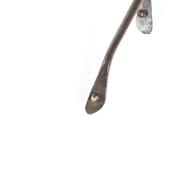 Brutalist 1970s Brutalist Handmade Steel & Bronze For Sale - Image 3 of 6