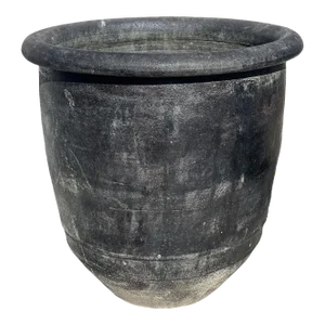 Vallea Black Earth Ware Vintage Pot Planter