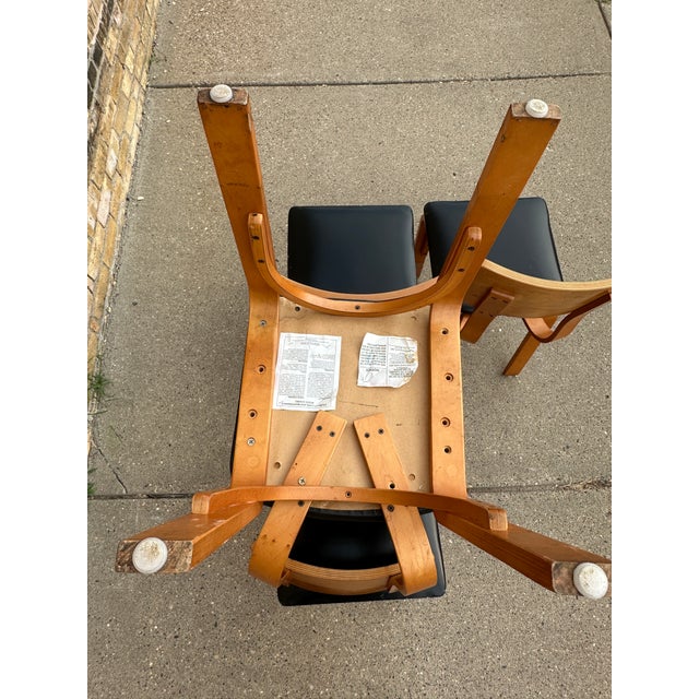 Set of 4 Mid-Century Modern Style Bentwood Chairs – Falcon Products For Sale - Image 12 of 12
