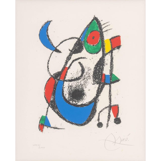 Joan Miro (Spanish, 1893-1983), "Lithograph XI", Lithograph in Colors, 1975, from the "Lithographe II" series, signed in...