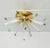1990s Vintage Italian Murano Style Starbust Flush Mount Chandelier For Sale - Image 5 of 12