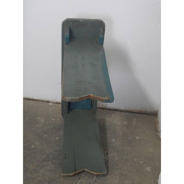 1970s Fir Wood Bench, 1970 For Sale - Image 5 of 8