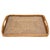 Our rectangular rattan serving and ottoman trays with glass inserts will instantly add a gorgeous touch to any room of...