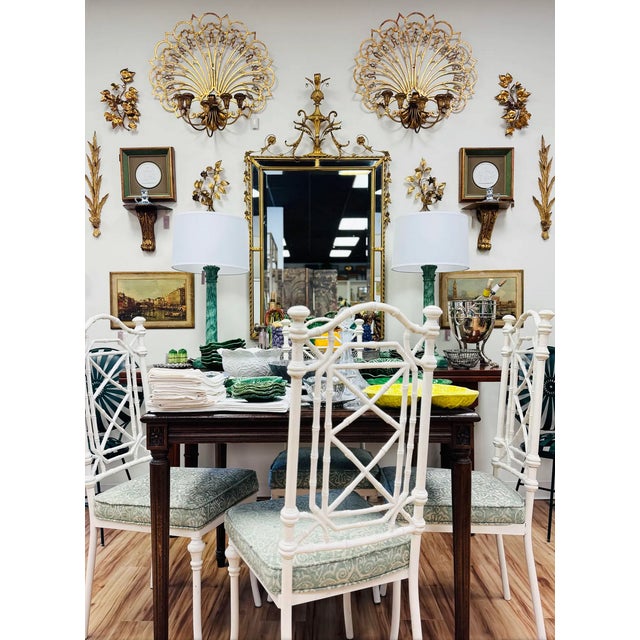 Vintage Grand Gilt Fan Wall 5-Arm Candle Sconce For Sale In Kansas City - Image 6 of 6