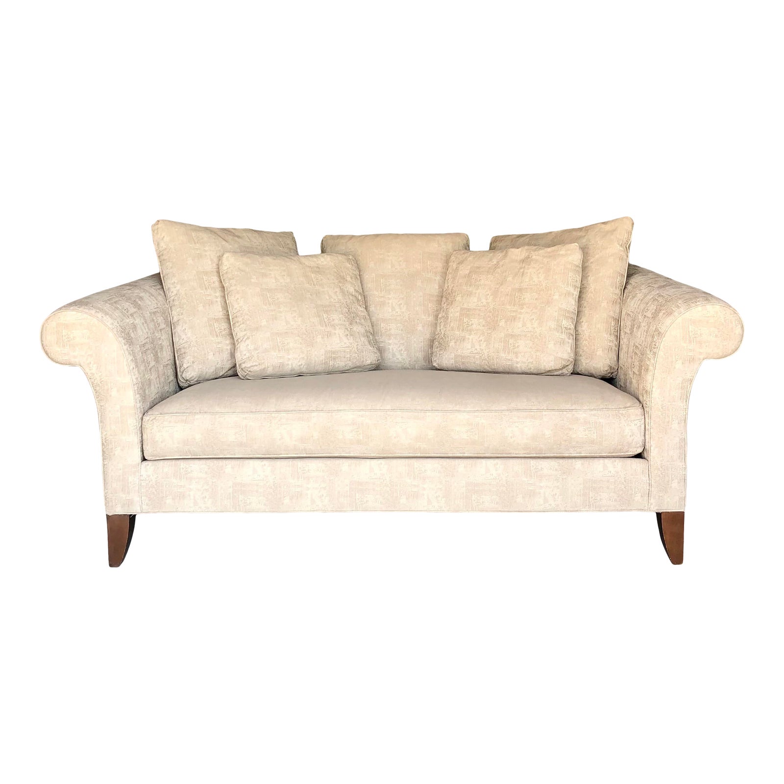 Ethan Allen Bench Cushion Sofa Baci Living Room