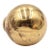 Reclaimed 1.125 In. Polished Brass Ball Cabinet Drawer Knob For Sale
