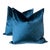 Luscious Teal Velvet Pillows- a Pair For Sale