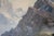 Blue Vintage Snow-Capped Mountains & Lake Landscape Painting For Sale - Image 8 of 14