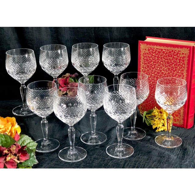 Mikasa Wine Glasses Blown Glass in Autumn Vale Pattern Set of 10