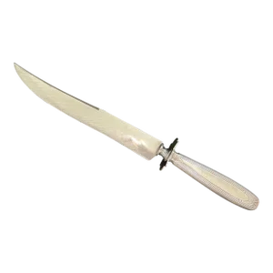 Antique Art Deco Sterling Silver Carving Knife With Stainless Blade