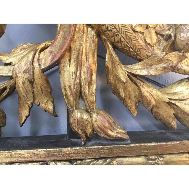 Wood 18th Century French Louis XVI Gilt Wood Pier Mirror For Sale - Image 7 of 13