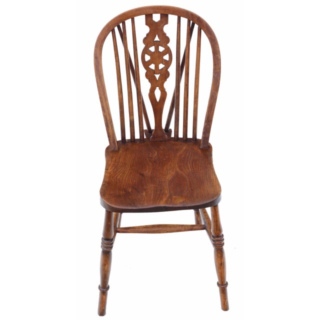 Antique Ash, Elm and Beech Dining Chairs from Harlequin, Set of 8 For Sale - Image 3 of 16