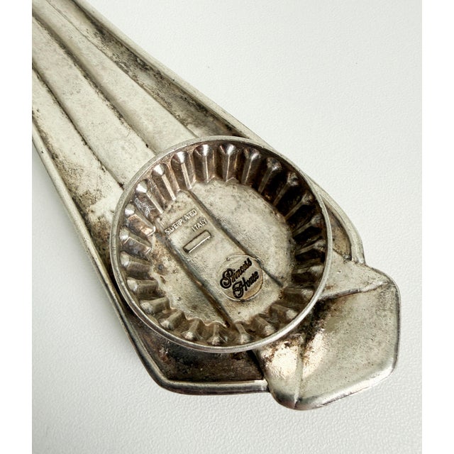 1960s 1960s Italian Silver Neck Tie Bottle Opener For Sale - Image 5 of 8