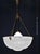 Vintage Art Deco Bronze and Moonstone Glass Rams Head Pendant Light, 1930s For Sale - Image 3 of 18