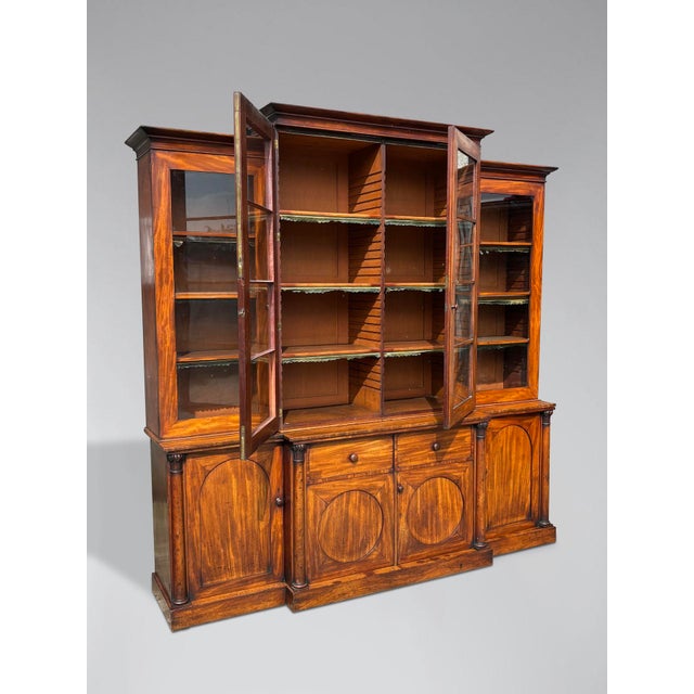 William IV Mahogany Library Bookcase, 1840s For Sale - Image 3 of 14