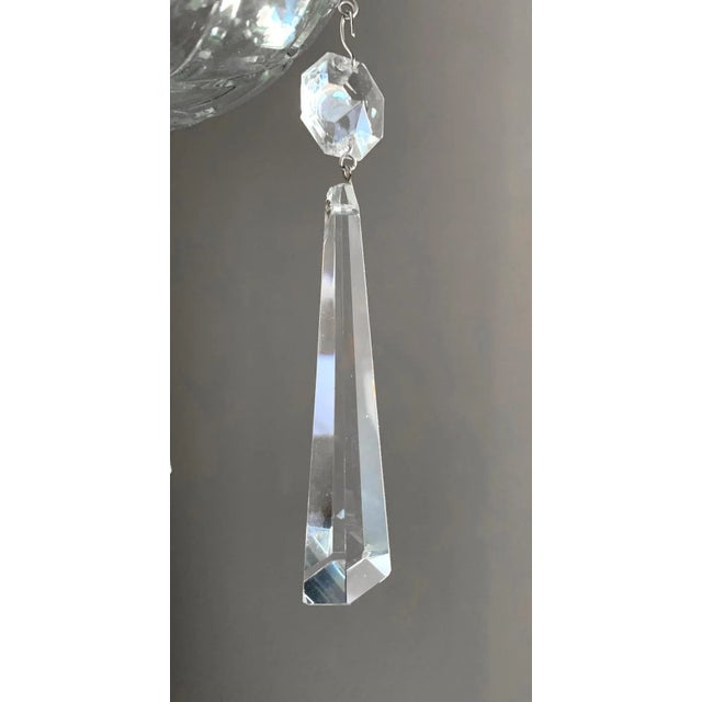 1990s Large Transitional Czech Crystal Chandelier For Sale - Image 4 of 7