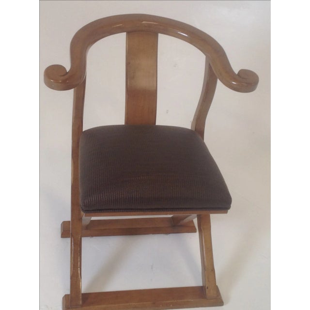 Asian Asian Modern Lounge Chair For Sale - Image 3 of 4