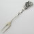 Vintage Italian Handmade Genuine Silver Cocktail Fork with Grape by Raspini Gioielli, 1990s For Sale - Image 3 of 12