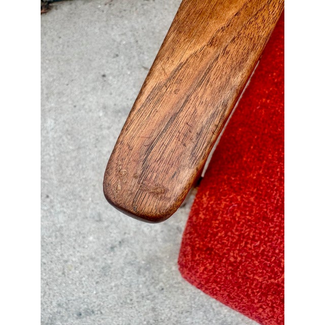 Jens Risom Model C-160 Walnut Armchair For Sale - Image 9 of 11