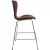 Arne jacobsen barstool with a frame of chromed steel and reupholstered in mokka classic leather. The barstool is from...