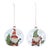 Bring festive cheer to your holiday decorations with this charming set of Gnome Ball Ornaments. Crafted from durable...
