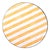 Matthew Izzo Home 40" Round Yellow and White Striped Moroccan Zellige Tile Bistro Table With Iron Base For Sale