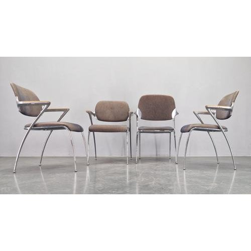Metal Golf Dining Chairs attributed to Franceso Zaccone, Germany, 1970s, Set of 4 For Sale - Image 7 of 18