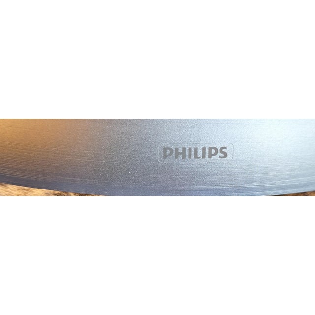 Metal Vintage Wall Lamp with Opaque White Plastic Shade from Philips, 1990s For Sale - Image 7 of 8