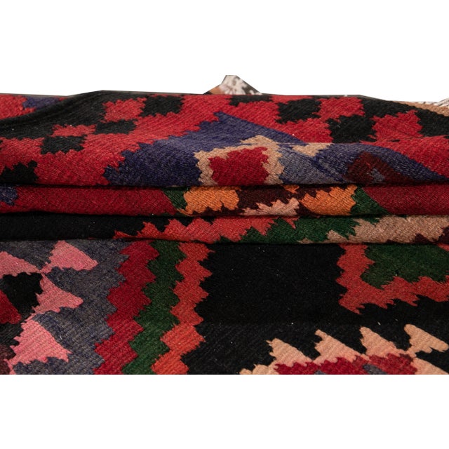 Mid 20th Century Mid-20th Century Vintage Kilim Rug 5' X 12' 10'' For Sale - Image 5 of 13