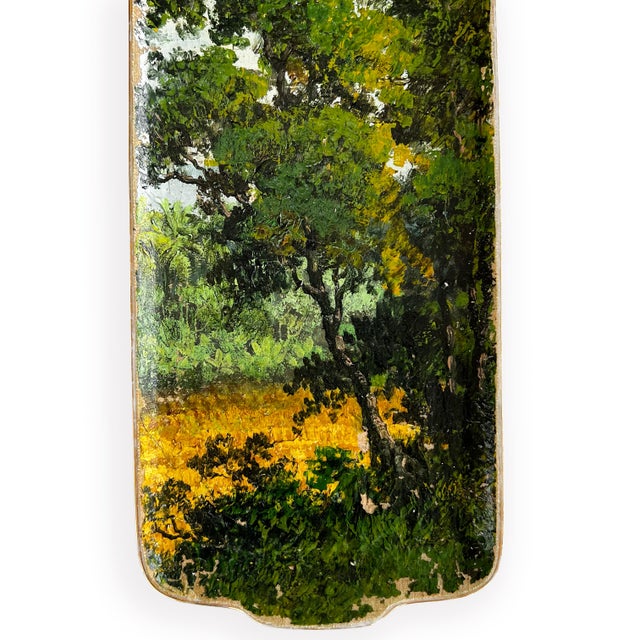 "Hanalei Valley" Contemporary Installation of Ceramic Plates and Oil on Canvas - Set of 5 For Sale - Image 12 of 14