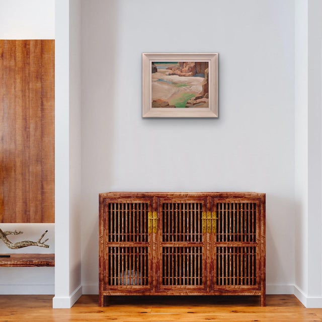 Stanley Horace Gardiner, Tide Pools, Porthcurno Beach, Cornwall. 1930s, Oil Painting, Framed For Sale - Image 16 of 18
