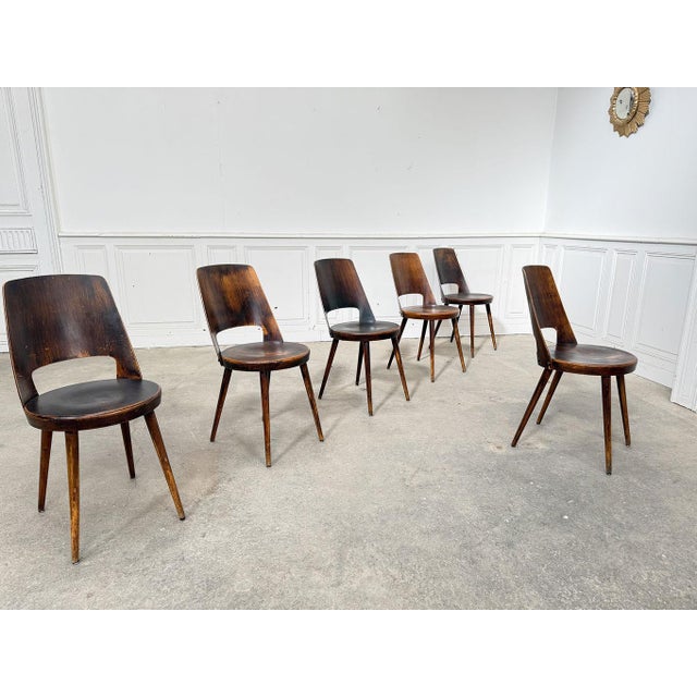 Mondor Chairs from Baumann, 1960s, Set of 6 For Sale - Image 4 of 10