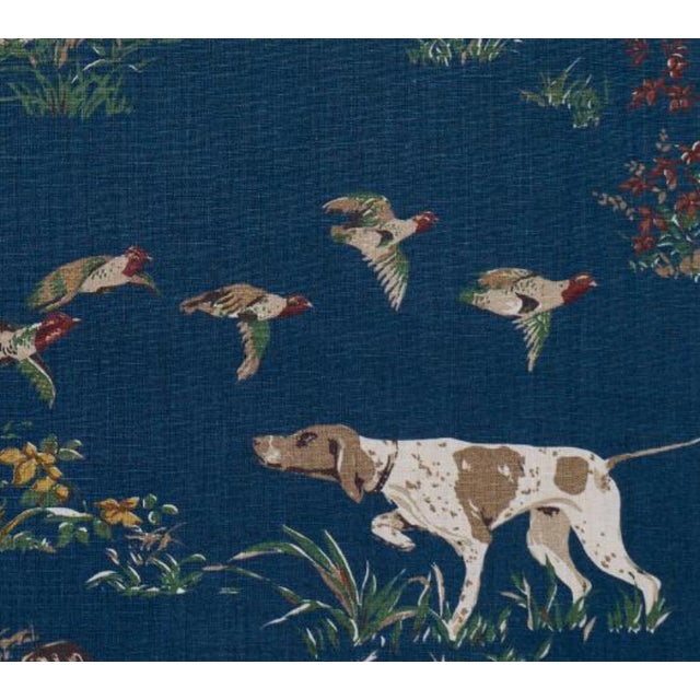 2020s Pointers Pillow Cover in Indigo Blue, 20x20 Pillow For Sale - Image 5 of 5